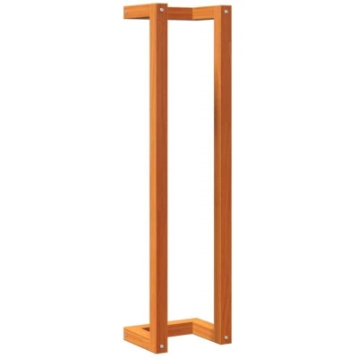Image of vidaXL Towel Rack Wax Brown 23x18x90 cm Solid Wood Pine
