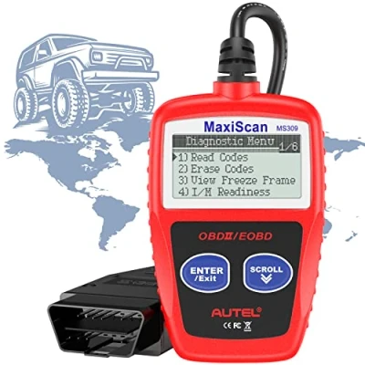 Image of Autel MaxiScan MS309 OBD2 Code Reader, Check Engine Fault, Emission Monitor Status, Clear Codes, View Freeze Frame Data, CAN Diagnostic Scan Tool for All OBD II Protocol Vehicles After 1996
