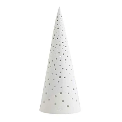 Image of HAK Kähler Tea Light Holder, Ceramic, Snow White, 28,5 cm