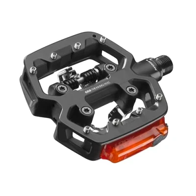 Image of LOOK Cycle GEO Trekking Roc Vision Bike Pedals Ultra Robust Aluminum Hybrid 1 Clipless Face, Flat Face Clip System Ideal for Off Road Use