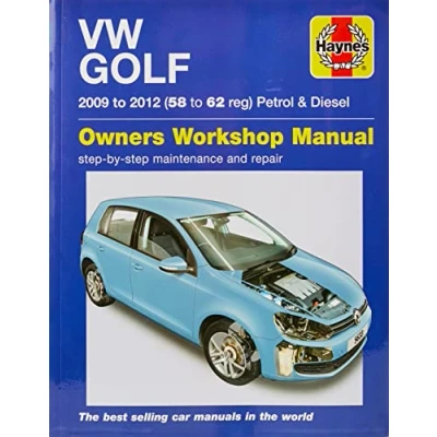 Image of Golf Petrol &amp; Diesel (09 12) Haynes Repair Manual (Paperback)