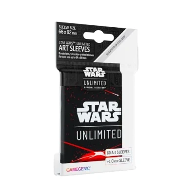 Image of Star Wars: Unlimited Card Game Art Sleeves Back Red