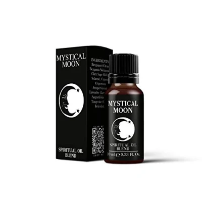 Image of Mystix London Mystical Moon Spiritual Pure &amp; Natural Essential Oil Blend 10ml for Diffusers, Aromatherapy Massage Blends Perfect as a Gift Vegan, GMO Free