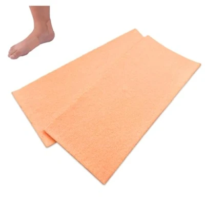 Image of Moleskin Fleecy Web Chiropody Felt Thickness: 2mm Pack of 2 Sheets (22.5cm x 10cm) Foam Padding Self Adhesive for Corns, Ulcers and Blisters Foot Dressing Podiatry