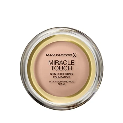 Image of Max Factor Miracle Touch Foundation, New and Improved Formula, SPF 30 Hyaluronic Acid, 55 Blushing Beige