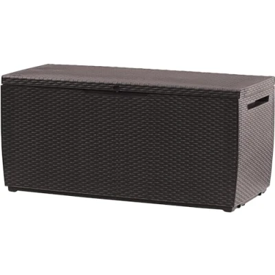 Image of Keter Capri Outdoor Storage Chest, Capacity 305L, Resin, Brown, Garden and Terrace, 54 x 123 57 cm
