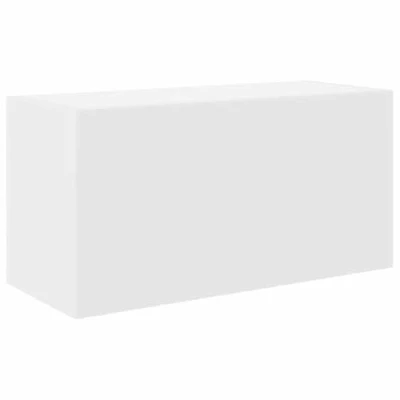 Image of vidaXL Bathroom Wall Cabinet White Engineered Wood 60x25x30 cm Contemporary Minimalist Style for Bathroom, Kitchen, Living Room Storage
