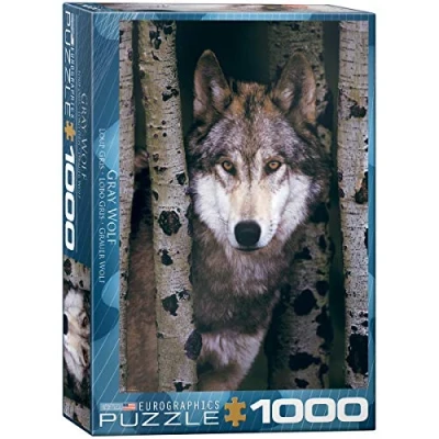 Image of Eurographics 6000 1244 Gray Wolf Puzzle, Various, 48 x 68 cm
