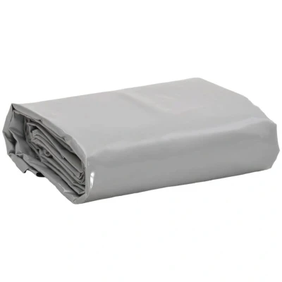 Image of vidaXL Tarpaulin Grey 4x4 m 650 g/m²