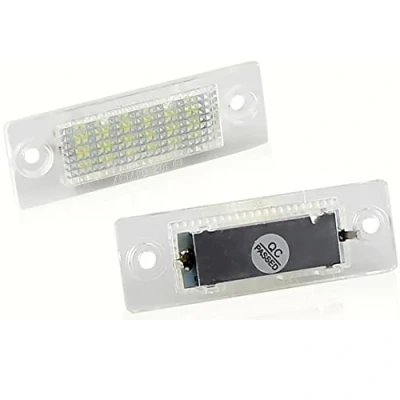 Image of VIGORFLYRUN PARTS LTD 2pcs Car LED License Number Plate Light For Touran Caddy 3 Golf 5 Plus J etta P assat B5.5 B6 Sedan, 18 Canbus 12V Error Free White Lamp