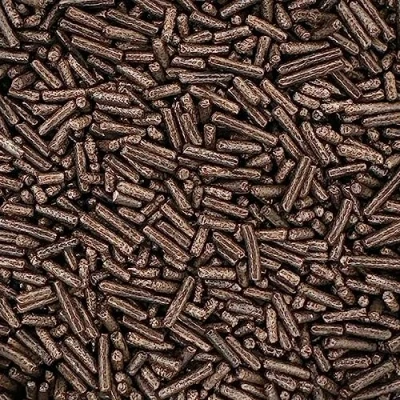 Image of Twist Ingredients Strands Dark (without Shellac) Cake Topper Sprinkles 1kg Edible Matt Vermicelli Cupcake Decorations Ideal for Ice Cream, Cakes, Bakes, Doughnuts