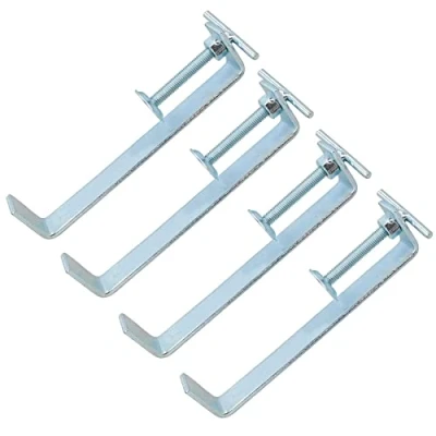 Image of 200mm Bricklaying Profile Clamp Holder Fastener Carpentry Internal Wall Clamps 4pk
