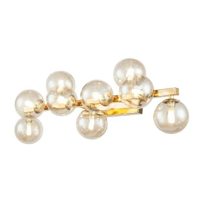 Image of Dallas Wall Lamp Gold, 9 Light, G9