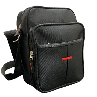 Image of Diffusion Unisex Cross Body Messenger Shoulder Bag Canvas Utility Travel Work Black
