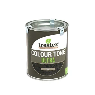 Image of Treatex Hardwax Oil Ultra Colour Tone Ebony 190e = 1 LTR