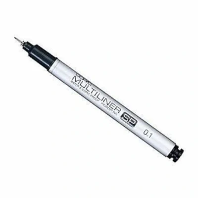 Image of COPIC Multiliner SP Black Pigment Ink Marker 0,1mm, For Art &amp; Crafts, Colouring, Graphics, Highlighter, Design, Anime, Professional Beginners, Supplies Colouring Books