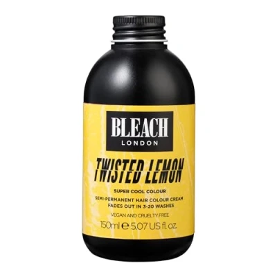 Image of Bleach London Super Cool Hair Colour Twisted Lemon 150ml