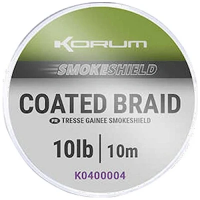 Image of Korum Smokeshield Coated Braid Line 10m Spool Camo Fishing (10lb)