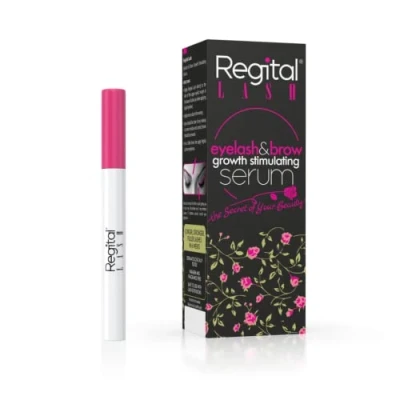 Image of Regital LASH Eyelash &amp; Brow Growth Stimulating Serum Clinically Proven Formula Only Natural Ingredients Dermatologically Tested 3 mL