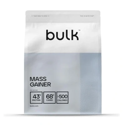 Image of Bulk Mass Gainer, Protein Shake for Weight Gain, Cinnamon Cereal Milk, 1 kg, 7 Servings, Packaging May Vary