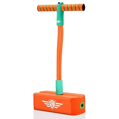Image of Stfitoh Foam Pogo Jumper Stick for Kids, Toys Age 3 12 Boys Girls Outdoors Year Old Kids Stocking Fillers Birthday Gifts 8 9 10 11 Easter Orange
