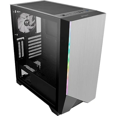 Image of Thermaltake H550 TG ARGB MATX/ATX Mid Tower PC Gaming Case/Aluminium/Tempered Glass Black