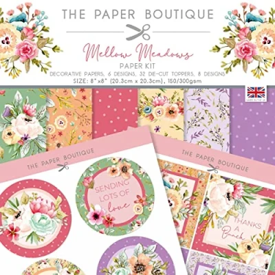 Image of The Paper Boutique Mellow Meadows Kit, Multicoloured, 8 x inches