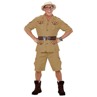 Image of Mens Safari Man Costume Large UK 42/44&quot; for Tropical Africa Indiana Fancy Dress