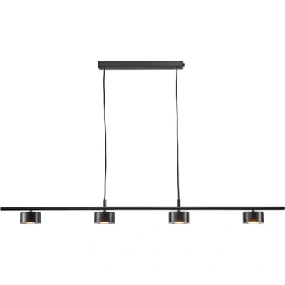 Image of Nordlux 2010813003 Clyde 4 LED Bar Light, Black, Pendant, Moodmaker