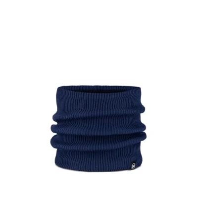 Image of Buff Caryn Midnight Dark Blue Knitted &amp; Fleece Neckwarmer