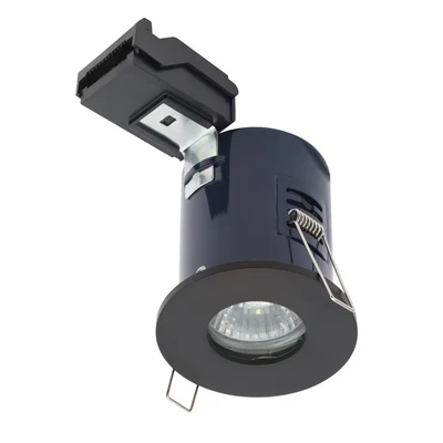 Image of Electralite Yate Fire Rated Downlight IP65 Matte Black