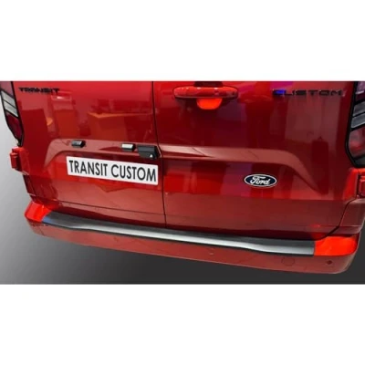 Image of ABS Rear bumper protector compatible with Ford Transit Custom 2023 Black