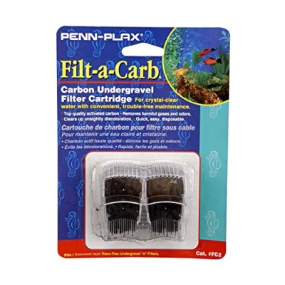 Image of Penn Plax Filt A Carb for Multi Pore and Undergravel &quot;E&quot; Filters 12 Total (6 Packs with 2 per pack)