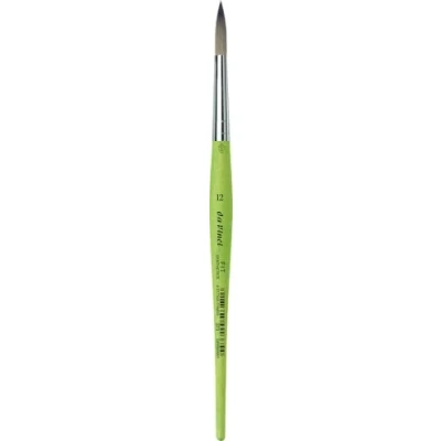 Image of Da Vinci 373 Series Round Brush, Synthetic Fiber, Green, 20.3 x 0.55 30 cm