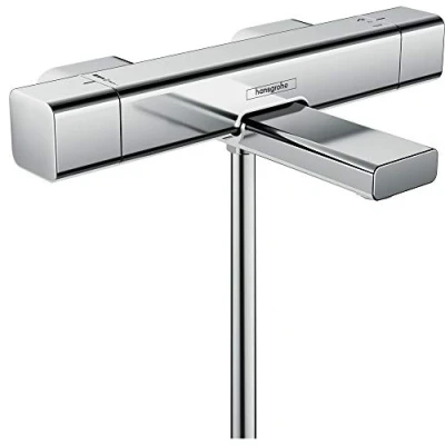 Image of hansgrohe 15774000 Ecostat E Thermostatic Bath Mixer, Chrome