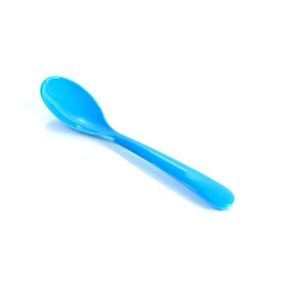 Image of Kimmel 21 000 3308 1 Egg Spoon, Baby Dessert Pack of 6, Reusable, Plastic, Light Blue