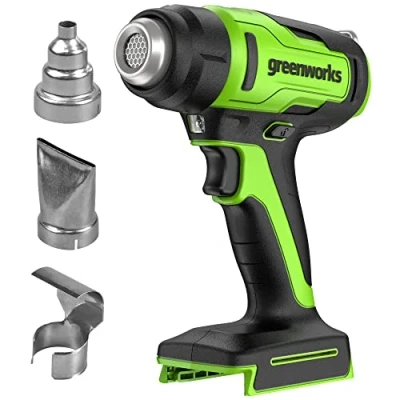 Image of Greenworks G24HG Cordless Heat Gun Hot Air Gun, Fast Up in 9 Seconds, 6CFM, 2 Fan Speeds, WITHOUT 24V Battery &amp; Charger
