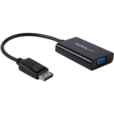 Image of StarTech.com DisplayPort to VGA Adapter with Audio 1920x1200 DP Converter for Your Monitor or Display (DP2VGAA)