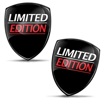 Image of Biomar Labs 2 x 3D Gel Silicone Stickers Limited Edition Badge Car Motorcycle Bicycle Skateboard Phone Laptop PC Tablet Door KS 113