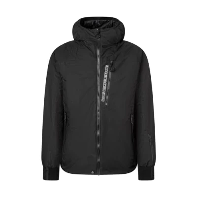 Image of Rock Experience REMJ11191 0208 HELIX PADDED MAN Jacket Men&#039;s CAVIAR L