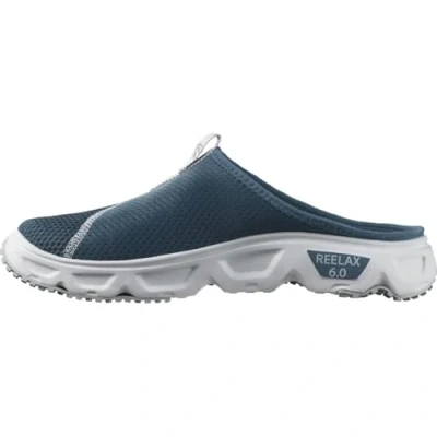 Image of Salomon Men&#039;s Reelax Slide 6.0 Loafer, Blue Ashes/White/Pearl Blue, 7.5 UK