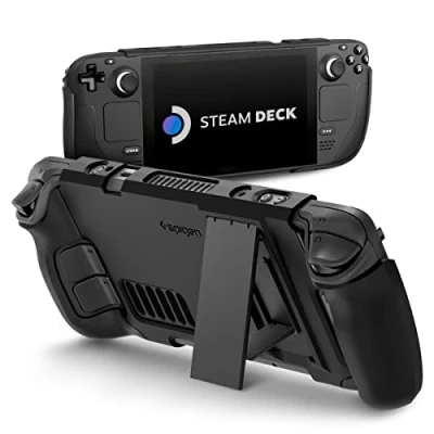 Image of Spigen Thin Fit Pro Case Compatible with Steam Deck LCD (2022) / OLED (2023) Matte Black