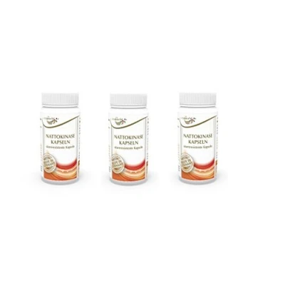 Image of Vita World 3 Pack Nattokinase 100mg 2000 F.U. x 90 Capsules Made in Germany