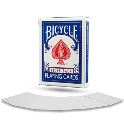 Image of Double Blank Face &amp; Back Magic Playing Cards