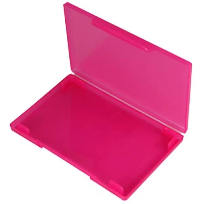 Image of WestonBoxes Plastic Business Card Pocket Wallet for 10 15 Cards or 2 3 Debit Credit (Pink, 5 pack)
