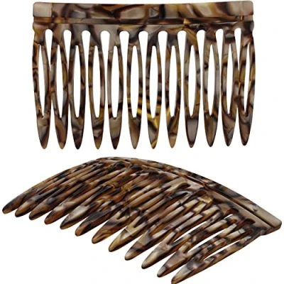Image of Handmade 7.5cm Side Hair Combs (Onyx) Ladies Slides Ebuni Accessories