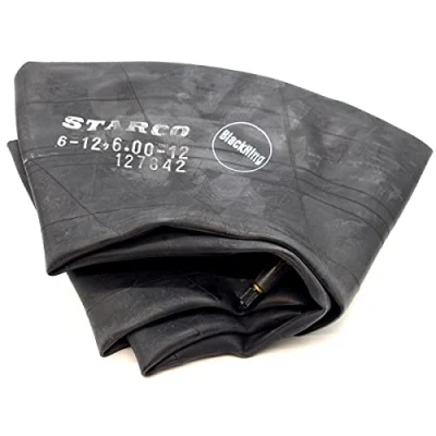 Image of BlackRing 6 12 6.00 Inner Tube TR13 Straight Rubber Valve Compact Tractor Tractive 600