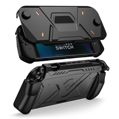 Image of ProCase Protective Case for Nintendo Switch 2 (2025 Model), TPU Front Cover + Soft Back Shell with Ergonomic Grip New 7.9 Inch 2025 Release Black