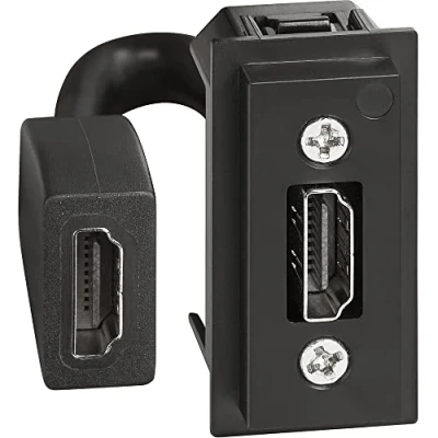 Image of Bticino K4284P HDMI 2.0 Connector Preconnected, Living Now, 1 Module