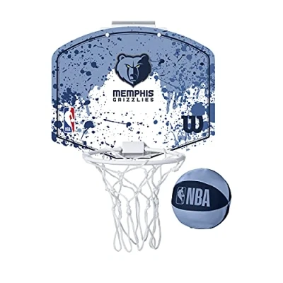Image of Wilson Mini NBA Team Basketball Hoop, MEMPHIS GRIZZLIES, Plastic
